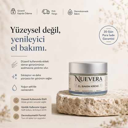 Nuevera Hand Renew Damar Görünümü Karşıtı El Bakım Kremi | 50ml