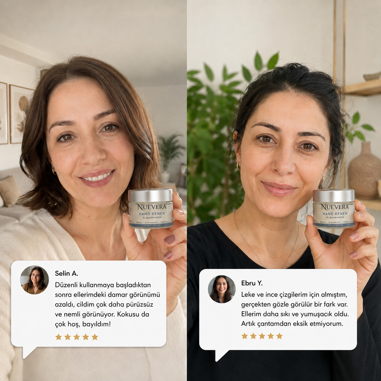 Nuevera Hand Renew Damar Görünümü Karşıtı El Bakım Kremi | 50ml